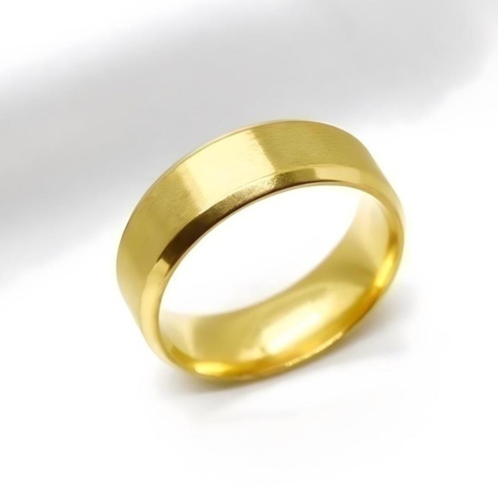 Steel Gold Ring